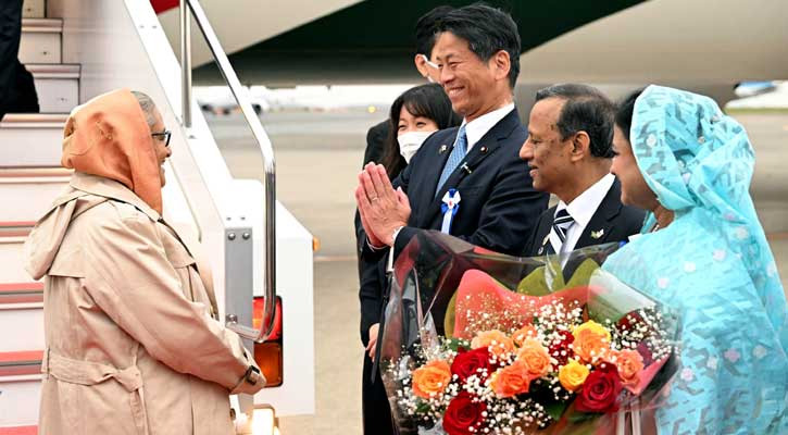 জাপানে শেখ হাসিনাকে উষ্ণ অভ্যর্থনা, লাল গালিচা সংবর্ধনা