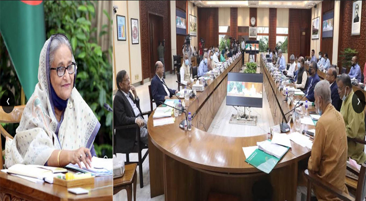 প্রধানমন্ত্রী শেখ হাসিনা গণভবন থেকে ভিডিও কনফারেন্সের মাধ্যমে শেরেবাংলা নগরে এনইসি সম্মেলন কক্ষে একনেক সভায় সভাপতিত্ব করেন।