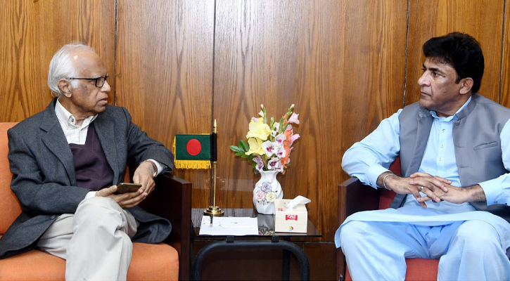 পরিকল্পনা উপদেষ্টা ওয়াহিদউদ্দিন মাহমুদের সাথে আজ ঢাকায় শেরেবাংলা নগরে মন্ত্রণালয়ে তাঁর অফিসকক্ষে পাকিস্তানের হাইকমিশনার Ayed Ahmed Marof সাক্ষাৎ করেন। 