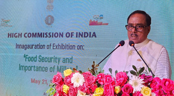 খাদ্যমন্ত্রী সাধন চন্দ্র মজুমদার ওল্ড ইন্ডিয়া ইউজে ভারতীয় হাইকমিশন আয়োজিত ‘ফুড সিকিউরিটি এন্ড ইম্পর্টেন্স অব মিলেট’ শীর্ষক প্রদর্শনীতে প্রধান অতিথির বক্তব্য রাখেন। 