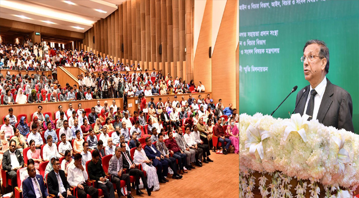 আইন, বিচার ও সংসদ বিষয়ক মন্ত্রী আনিসুল হক আজ ঢাকায় ওসমানী স্মৃতি মিলনায়তনে জাতীয় আইনগত সহায়তা দিবস উপলক্ষ্যে আয়োজিত অনুষ্ঠানে প্রধান অতিথির বক্তব্য রাখেন। 