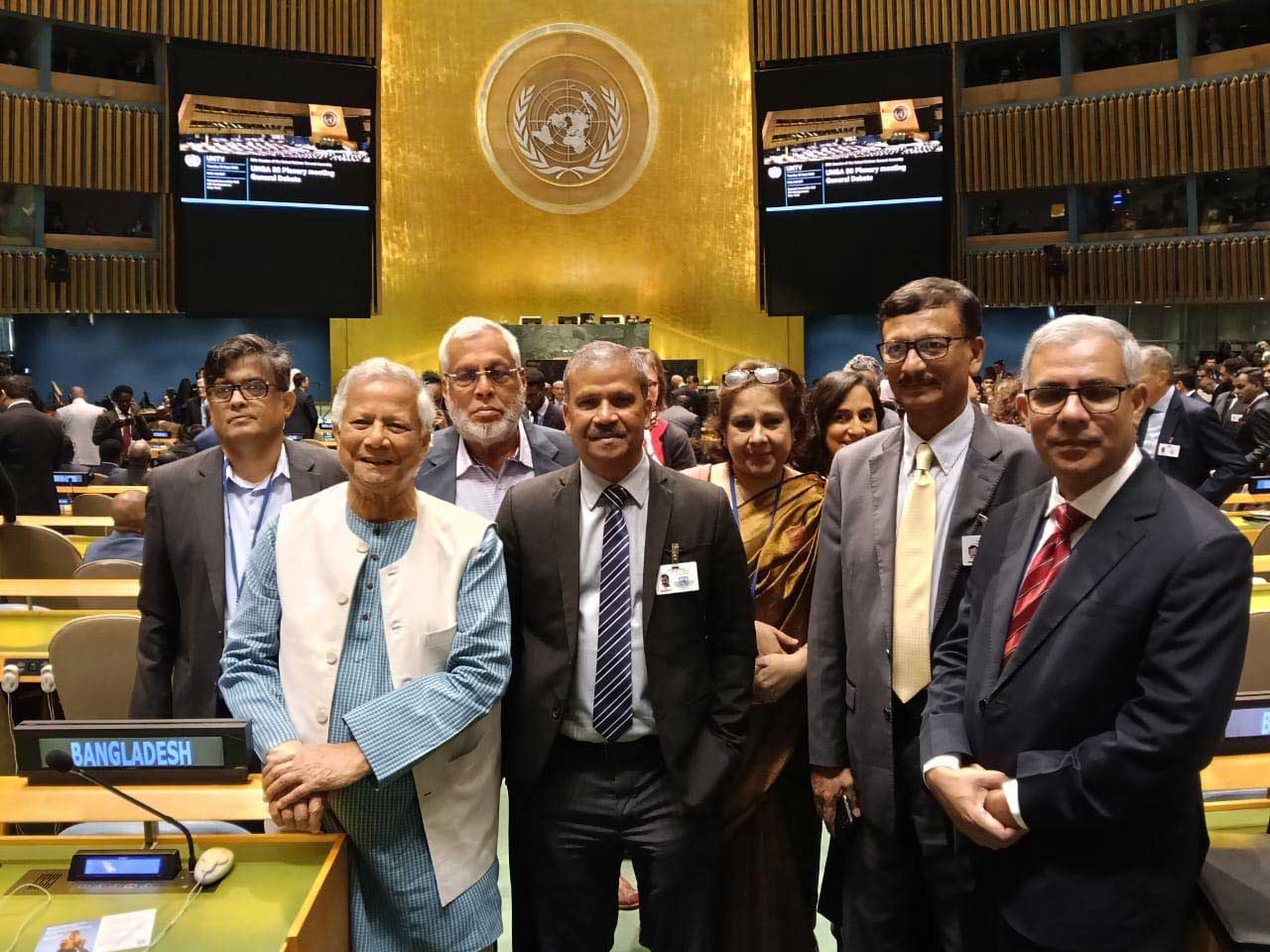 জাতিসংঘ সাধারণ পরিষদের উদ্বোধনী অধিবেশনে প্রধান উপদেষ্টার যোগদান