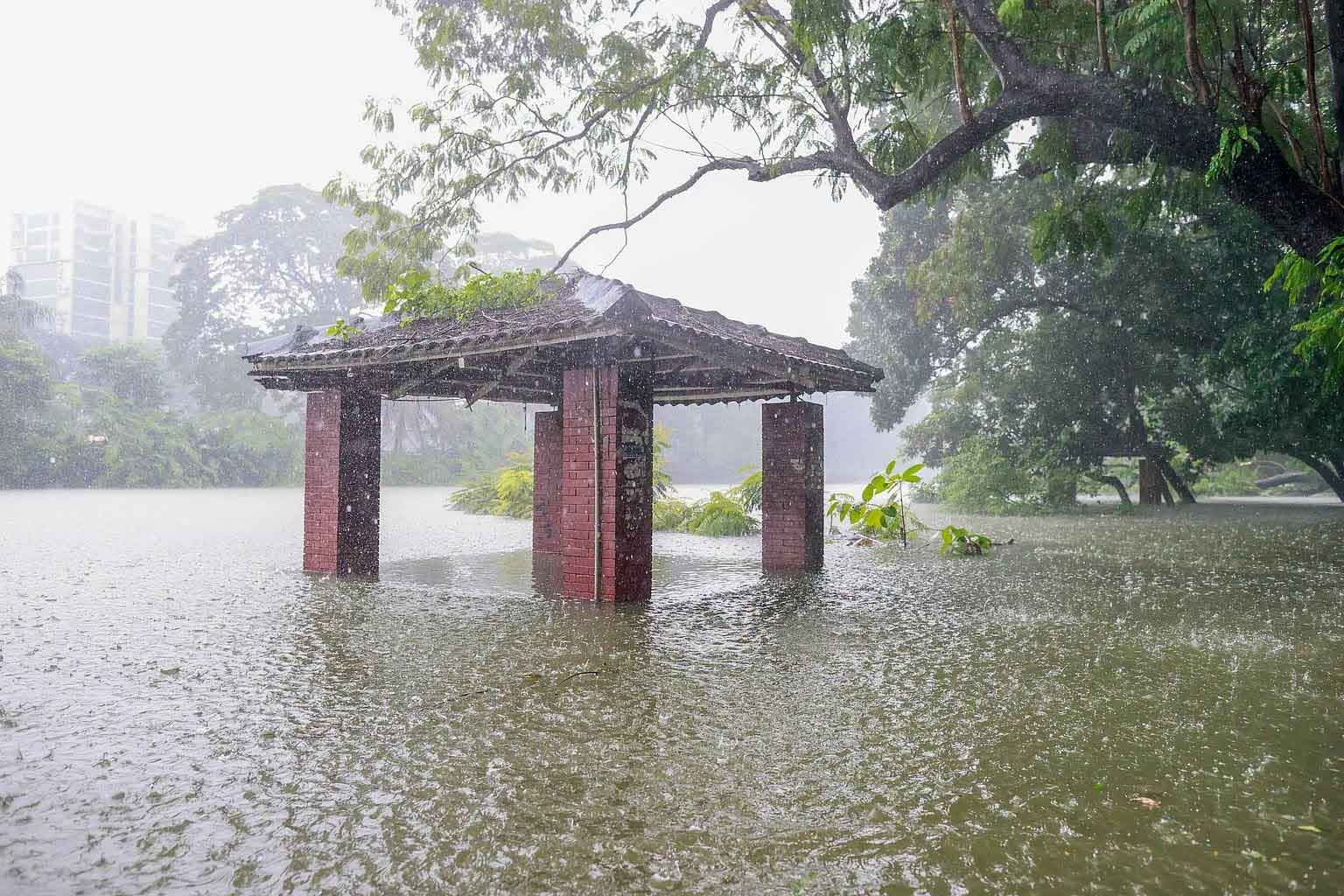 লেকের এই বিশ্রামাগারে এখন যেতে হবে সাঁতরে