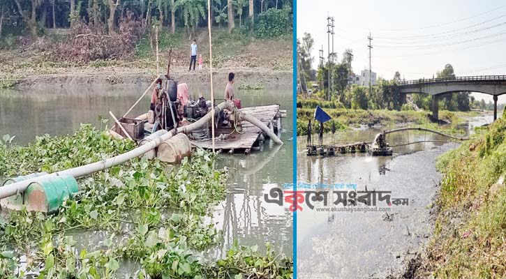 পলাশে হাড়িধোয়া নদীতে অবাধে চলছে বালি লুটের মহোৎসব