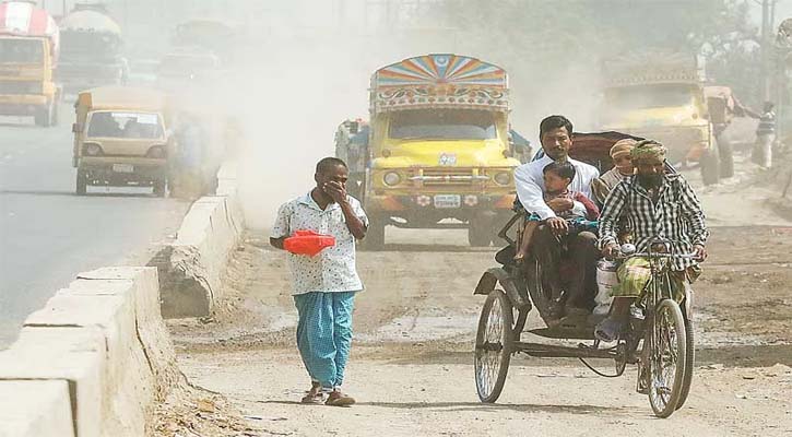 বায়ু দূষণের দিক দিয়ে ২য় অবস্থানে ঢাকা