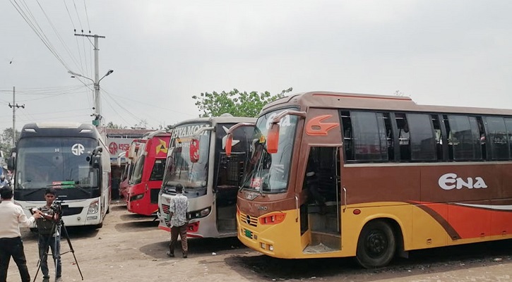 রংপুর থেকে ঢাকাগামী বাস চলাচল বন্ধ