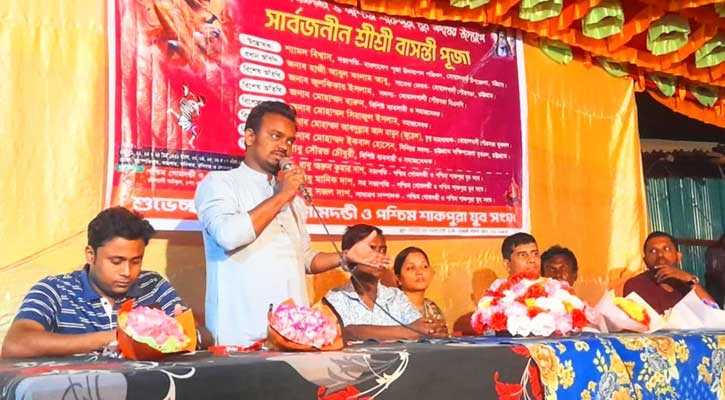 বোয়ালখালীতে বাগীশিক উপজেলা সংসদের পূজা মণ্ডপ পরিদর্শন
