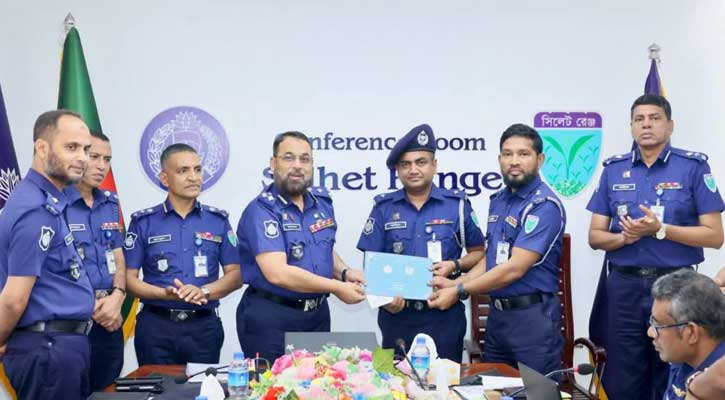 সিলেট রেঞ্জের শ্রেষ্ঠ ওসি নির্বাচিত হলেন শ্রীমঙ্গলের আমিনুল ইসলাম