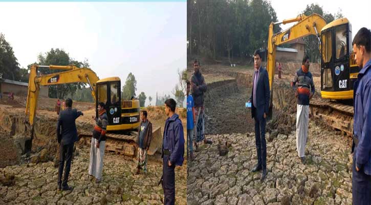 নিয়ামতপুরে অবৈধভাবে পুকুর খননের দায়ে ৫০ হাজার টাকা জরিমানা