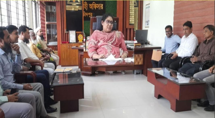 শাহরাস্তিতে পহেলা বৈশাখ উপলক্ষে উপজেলা প্রশাসনের প্রস্তুতিমূলক সভা অনুষ্ঠিত