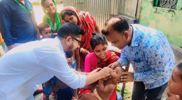 ফরিদপুরর ভিটামিন-এ প্লাস ক্যাম্পেইনের উদ্বোধন