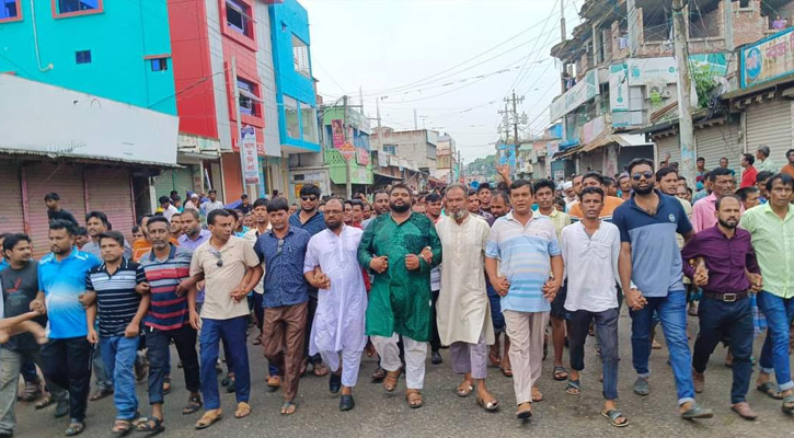 মাদারগঞ্জের উপজেলা চেয়ারম্যান কারাগারে, প্রতিবাদে হরতাল ও বিক্ষোভ মিছিল
