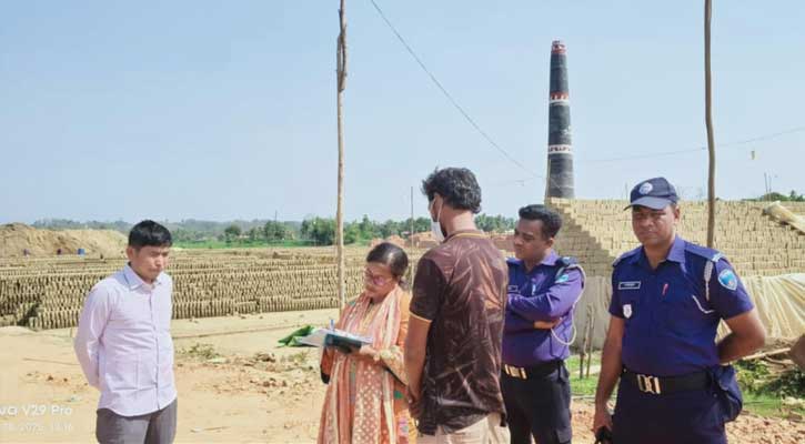 বাঘাইছড়িতে নিষেধাজ্ঞা অমান্য করায় তিনটি ইট ভাটাকে জরিমানা