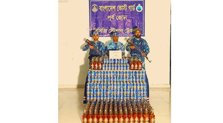 ৪০৩ ক্যান বিয়ার ও ১৭২ বোতল বিদেশি মদ জব্দ