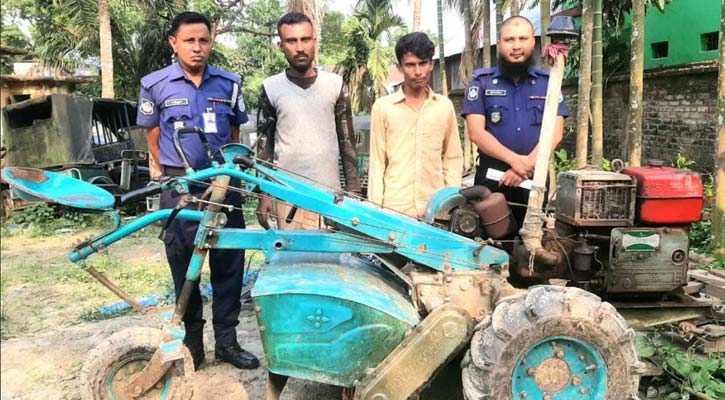 পাকুন্দিয়ায় চোরাই পাওয়ার টিলারসহ ২ জন গ্রেফতার