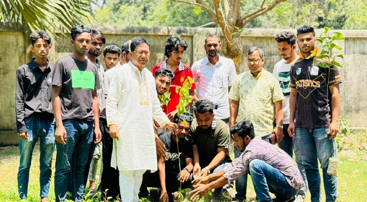 সান্তাহার সরকারি কলেজে বৃক্ষরোপণ