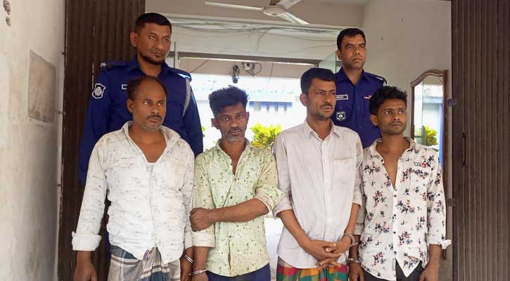 ফরিদপুরে যৌথ অভিযানে ৪ মাদক ব্যবসায়ী আটক