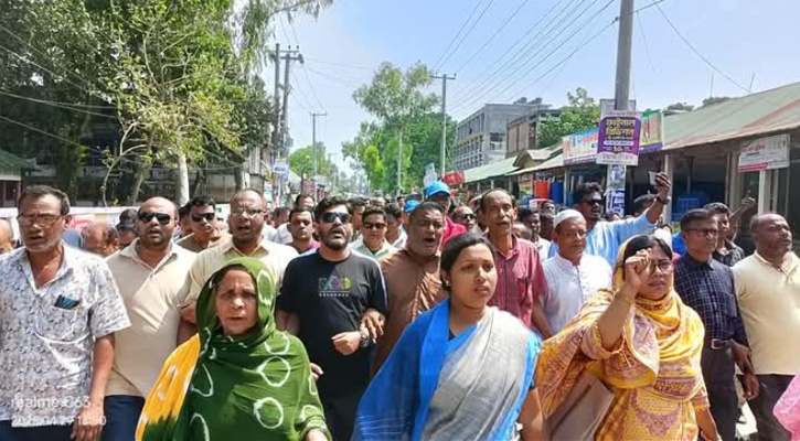 খালেদা জিয়ার ভাগনে তুহিনের মুক্তির দাবিতে নীলফামারী জেলা জুড়ে বিক্ষোভ মিছিল