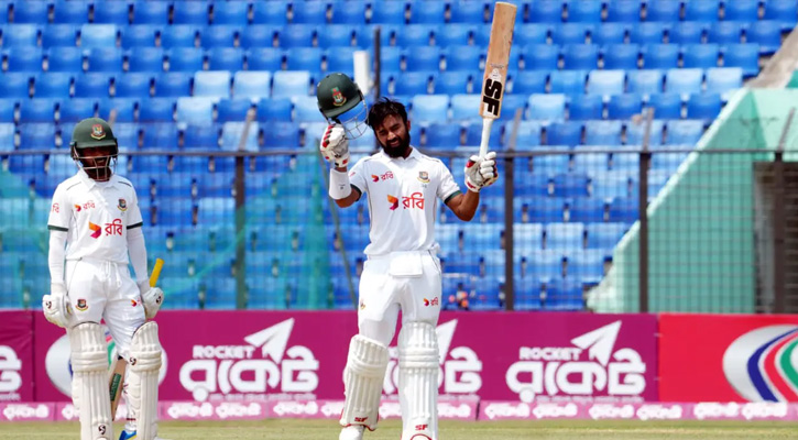 সাদমানের দুর্দান্ত সেঞ্চুরি, শক্ত অবস্থানে বাংলাদেশ