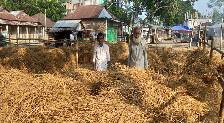 কৃষকের ’খড়ের হাট’ দেওয়ানগঞ্জ বাজারে