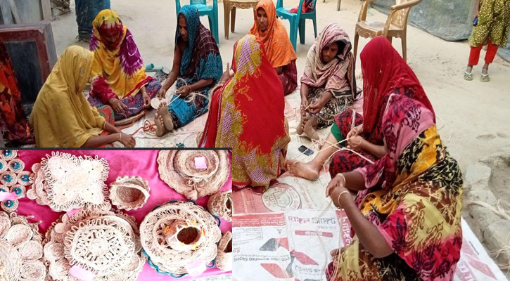 দামুড়হুদায় কলাগাছের সুতায় তৈরি পণ্য যাচ্ছে বিদেশে