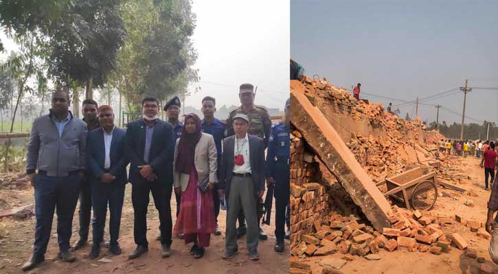 শেরপুরে ৩টি অবৈধ ইটভাটা ভেঙ্গে দেওয়াসহ ৬ লাখ টাকা জরিমানা