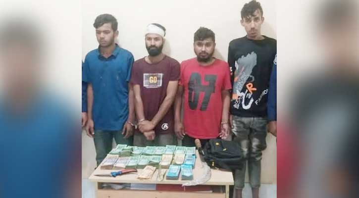 শার্শায় ব্যবসায়ীর ছিনতাই হওয়া টাকা উদ্ধারসহ ৪জন আটক