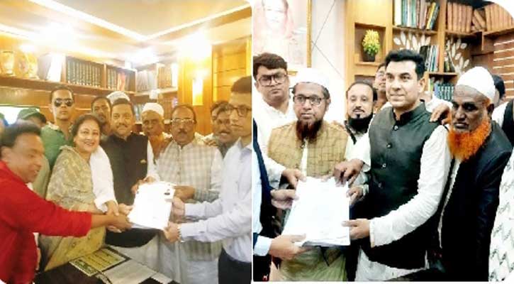 নৌকা ও সতন্ত্র প্রার্থীর মনোনয়নপত্র দাখিল