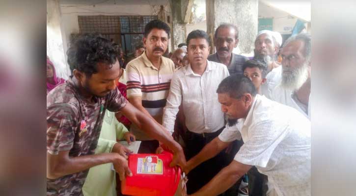 মোরেলগঞ্জের বহরবুনিয়া ইউনিয়নে ঈদ উপলক্ষে ভিজিএফ চাল বিতরণ