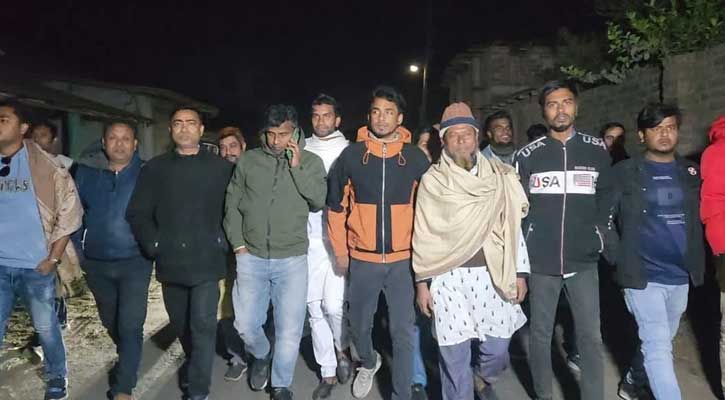 হিলিতে ছাত্রদলের বিক্ষোভ মিছিল ও সমাবেশ