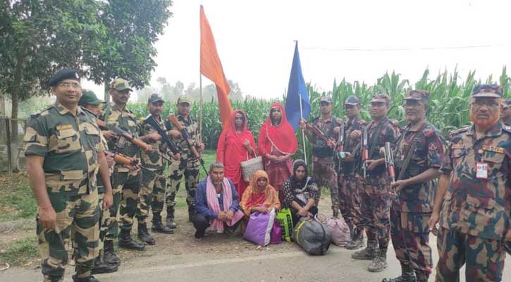 দহগ্রাম সীমান্তে স্বামী-স্ত্রীসহ ৫জনকে ফিরত দিল বিএসএফ