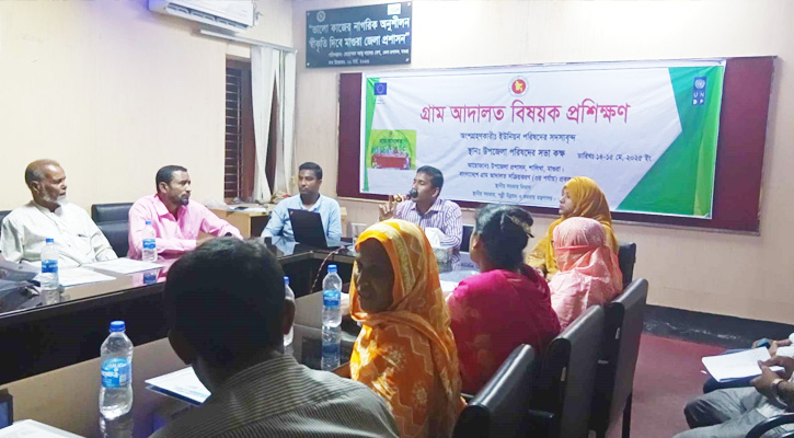 শালিখায় গ্রাম আদালত বিষয়ক প্রশিক্ষণ অনুষ্ঠিত