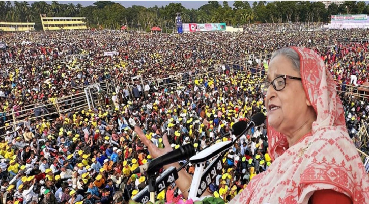 যশোরের জনসমুদ্রে প্রধানমন্ত্রী শেখ হাসিনার হুবহু ভাষণ