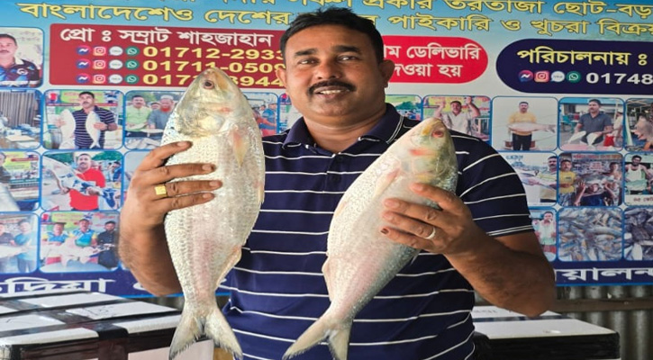 পদ্মার দুই ইলিশ বিক্রি হলো ১৬০০০
