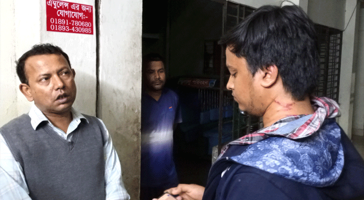 শহীদ মিনারে সংবাদ সংগ্রহ করতে গিয়ে বিএনপি নেতার হামলার শিকার সাংবাদিক