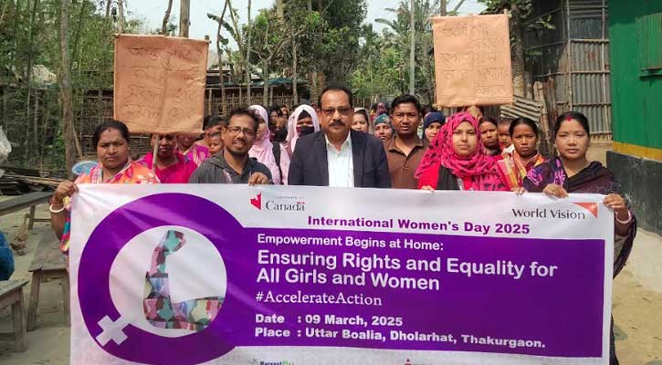 ঠাকুরগাঁওয়ে আন্তর্জাতিক নারী দিবস ২০২৫ উদযাপন
