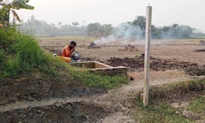 সেচযন্ত্র বন্ধ থাকায় লৌহজংয়ের  শত বিঘা ইরি জমির চাষ নিয়ে বিপাকে কৃষকরা