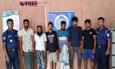 আড়াইহাজারে ডাকাতির প্রস্তুতিকালে ৬ ডাকাত আটক