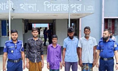কাউখালীতে ওয়ারেনটভুক্ত আসামিসহ গ্রেপ্তার ৪