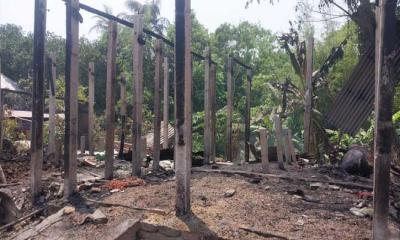সিংগাইরে ভয়াবহ আগুনে নিঃস্ব ২ দিনমজুর পরিবার, পুড়েছে গরু ও নগদ টাকা