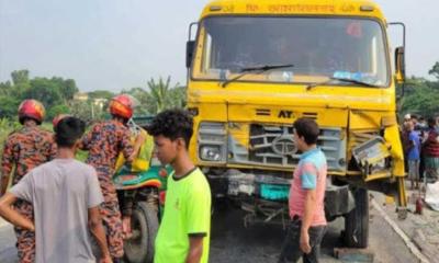 মুকসুদপুরে সড়ক দুর্ঘটনায় নসিমন চালক নিহত