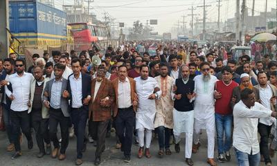 গাজীপুর জেলা বিএনপির আহ্বায়ক কমিটি ঘোষনায় শ্রীপুরে আনন্দ মিছিল