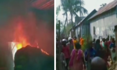 সরাইলে দু‍‍`পক্ষের সংর্ঘষে ভাংচুর-অগ্নিসংযোগ, আহত-২৫