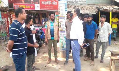 দূর্ঘটনা প্রতিরোধে নওগাঁয় বিআরটিএ’র অভিযান