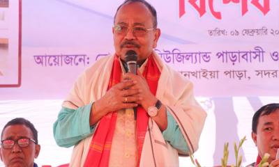 প্রধানমন্ত্রীর সুনজর থাকায় পার্বত্যঞ্চল এখন অপশক্তি ও অশান্তমুক্ত : পার্বত্য প্রতিমন্ত্রী