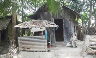 আমতলীতে ঝুপড়ি ঘরে ৭০ বছরের ইন্দ্রমনি