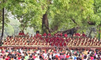 রমনার বটমূলে ছায়ানটের বর্ষবরণ অনুষ্ঠান শুরু