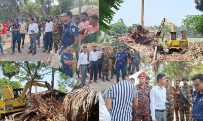 নড়াইলে ভ্রাম্যমাণ আদালতের অভিযান   অবৈধ কয়লা ও ইটভাটা ধ্বংস