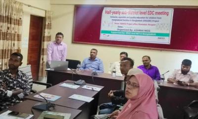 নিয়ামতপুরে উপজেলা পর্যায়ে আশ্রয় এনসিওর প্রকল্পের আলোচনা সভা