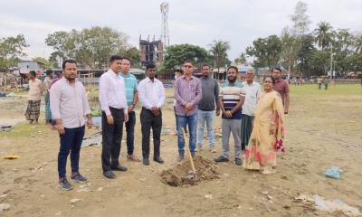 বাঘাইছড়িতে শেখ রাসেল মিনি স্টেডিয়ামের  কাজ উদ্বোধন